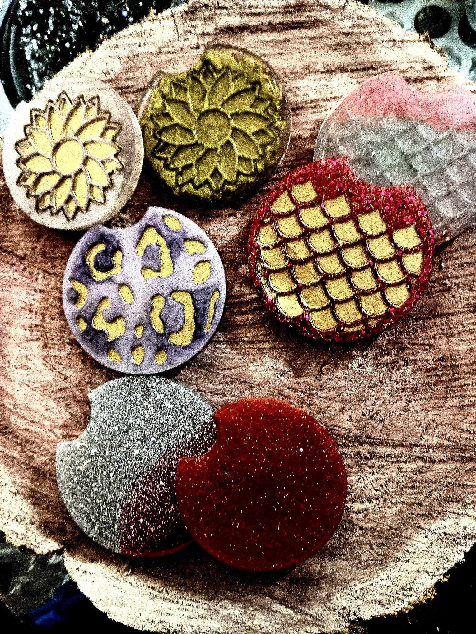 Resin car coasters